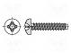 Schraube  für Metall  2,2x6,5  Kopf  Zylinder  Phillips  PH1  Zink
