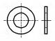 Unterlegscheibe  rund  M2,6  D=7mm  h=0,5mm  Stahl  DIN  125A