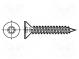 Schraube  für Metall  2,9x16  Kopf  Senkkopf  Torx®  TX10  Zink