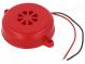Schallwandler  piezoelektrischer Signalgeber  24VDC  Farbe  rot