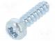 Schraube  für Kunststoff  3x10  Kopf  Zylinder  Torx® PLUS  10IP