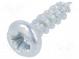 Schraube  3,5x12  Kopf  Zylinder  Pozidriv  PZ2  Stahl  Zink  SPAX®