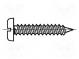 Schraube  3,5x19  Kopf  Zylinder  gerade  1mm  Stahl  Zink  ISO  1481