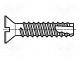 Schraube  3,9x16  Kopf  Senkkopf  gerade  1mm  gehärteter Stahl