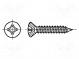 Schraube  3,9x25  Kopf  Senkkopf  Phillips  PH2  gehärteter Stahl