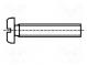 Schraube  M3x8  DIN  85A  Kopf  Zylinder  gerade  Messing  0,8mm