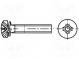 Schraube  M3x8  DIN  7985  Kopf  Zylinder  Phillips  Stahl  Zink