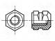 Gewindeeinsatz  Messing  ohne Beschichtung  M4  BN  1043  L  9mm