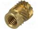 Gewindeeinsatz  Messing  ohne Beschichtung  M4  BN  1052  L  8,2mm