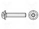 Schraube  mit Flansch  M4x16  Kopf  Kugelkopf  Torx®  Stahl  Zink