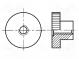 Гайка  круглая,с накаткой  M5  0,8  полиамид  BN  5933