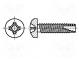 Schraube  für Metall  5x16  Kopf  Zylinder  Phillips  PH2  Zink