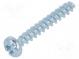 Schraube  für Kunststoff  5x20  Kopf  Zylinder  gerade,Torx®  Zink