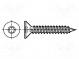 Schraube  für Metall  6,3x32  Kopf  Senkkopf  Torx®  TX30  Zink