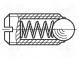 Federnde Druckstücke  Stahl  BN  13363  Gewinde  M6  14mm  HALDER
