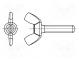 Schraube  M8x30  DIN  316  Kopf  Flügel  Fehlen  Stahl  Zink  30mm