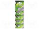 Batterie  alkalisch  6V  A11  38mAh  nicht aufladbar  Ø10x16mm