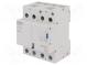 Relais  Installation  bistabil  DPST-NO + DPST-NC  USpule 230VAC