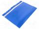 Schnellhefter  mit Öffnungen  A4  blau  Mat  PVC