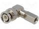 Stecker  BNC  männlich  mit 90°-Winkel  aufgeschraubt (twist-on)