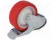 Transportrad  Ø  100mm  W  30mm  H  128mm  Drehrad mit Sperre  150kg