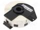 Etikett  weiss  Zeichenfarbe  schwarz  selbstklebend  24mm
