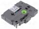 Band  9mm  8m  transparent  Zeichenfarbe  schwarz