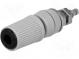 Buchse  4mm Bananen  24A  schwarz  vernickelt  isoliert  45mm