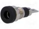 Buchse  4mm Bananen  24A  60VDC  schwarz  vernickelt  28mm