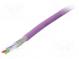 Leitungen  Automatik  1x2x0,64mm2  Draht  Cu  PVC  violett  CPR  Eca