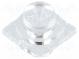 Linse für LED  quadratisch  Mat  PMMA Plexiglas  transparent