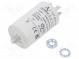 Kondensator  für Motoren, Betrieb  8uF  470VAC  Ø35x56,5mm  ±5%
