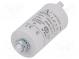 Kondensator  für Motoren, Betrieb  6uF  420VAC  Ø30x56,5mm  ±5%