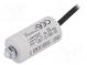 Kondensator  für Motoren, Betrieb  6uF  420VAC  Ø30x57mm  ±5%