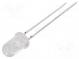 LED  5mm  rot  12000÷23500mcd  15°  20mA  2,1÷2,6V  Front  gewölbt