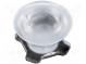Linse für LED  rund  milchfarben  40÷48°  H  12mm  Ø  21,6mm