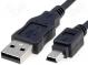 Kabel  USB 2.0  USB A-Stecker, Mini-USB-B-Stecker  0,3m  schwarz