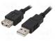 Kabel  USB 2.0  USB A-Buchse, USB A-Stecker  1,8m  schwarz