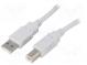 Kabel  USB 2.0  USB A-Stecker, USB B-Stecker  0,5m  grau  Ader  CCA