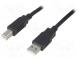 Kabel  USB 2.0  USB A-Stecker, USB B-Stecker  1,8m  schwarz