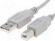 Kabel  USB 2.0  USB A-Stecker, USB B-Stecker  0,5m  grau  Ader  Cu