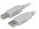 Kabel  USB 2.0  USB A-Stecker, USB B-Stecker  3m  grau  Ader  Cu