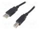 Kabel  USB 2.0  USB A-Stecker, USB B-Stecker  5m  schwarz  Ader  Cu