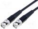Kabel  50Ω  1,5m  BNC-Stecker,beiderseitig  schwarz