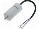Kondensator  für Motoren, Betrieb  6uF  450V  Ø35x65mm  -25÷70°C