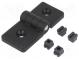 Scharnier  B  79mm  Technopolymer PA  schwarz  H  36mm  für Profile