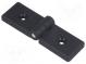 Scharnier  B  114mm  Technopolymer PA  schwarz  H  36mm