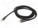 Кабель  HDMI 1.4  вилка HDMI,с обеих сторон  полиамид  3м  черный