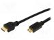 Cable  HDMI 1.4  HDMI plug,mini HDMI plug  1.5m  black