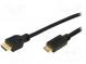 Cable  HDMI 1.4  HDMI plug,mini HDMI plug  2m  black